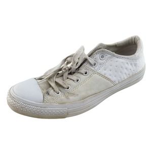 Converse All‎ Star Women Size 10 M Beige Low Top Fabric 553284c